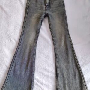 Women's Flared Jeans - Gray